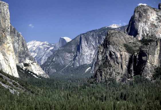 Half Dome and Bridal Veil Falls